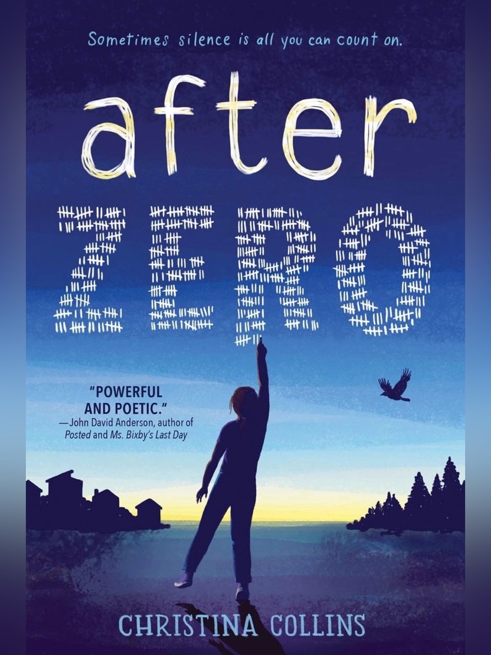 Book - After Zero by Christina Collins - Blue Gradient Cover - paperback
